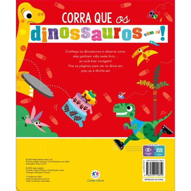 Pop Up Corra que os Dinossauros Vem Aí! - Ciranda Cultural - Imagem 2