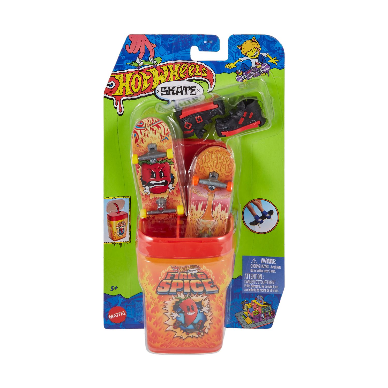 Hot Wheels Skate Pacote Chiclete Sabor Picante - Mattel