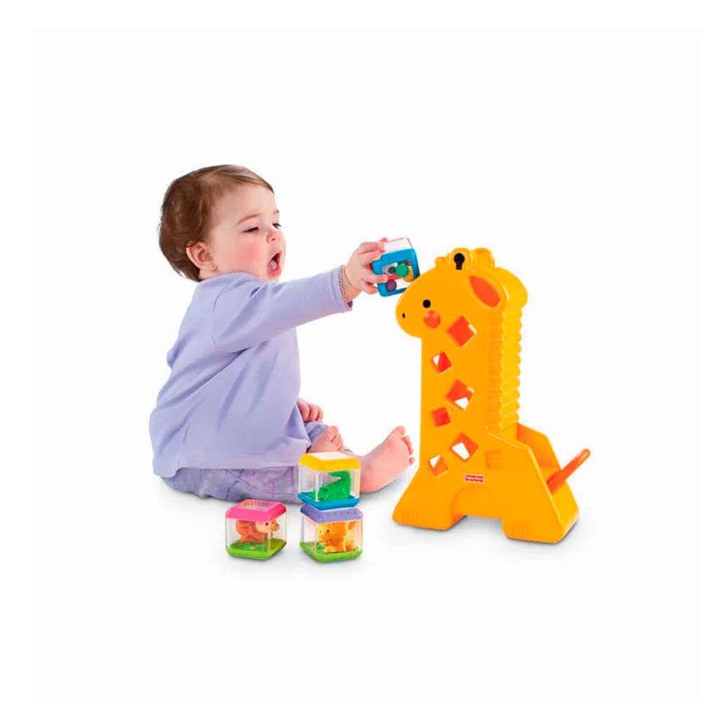Fisher-Price Girafa com Blocos Peek a Blocks - Mattel - Imagem 2