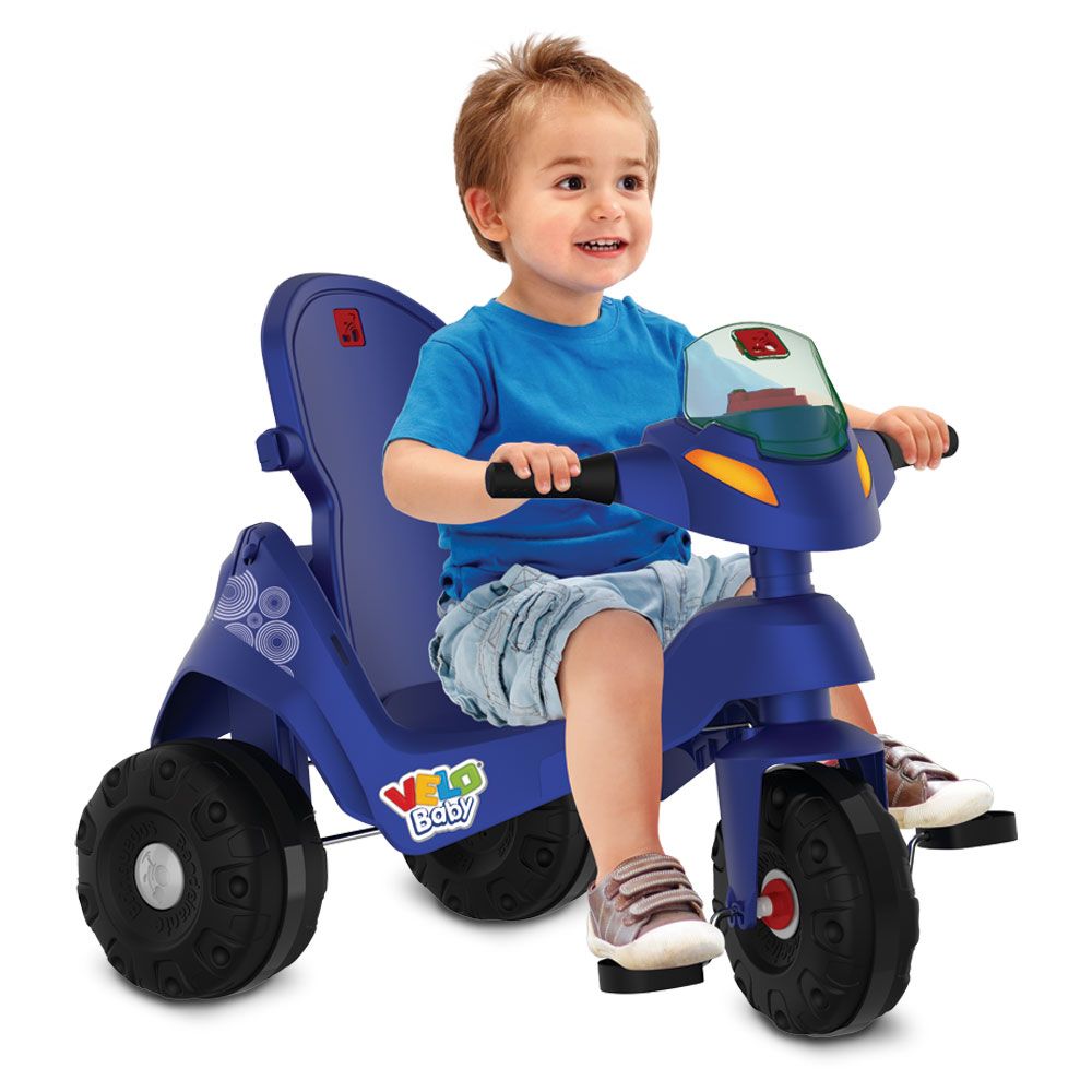 Velobaby Reclinável com Capota Passeio Azul - Bandeirante - Imagem 9