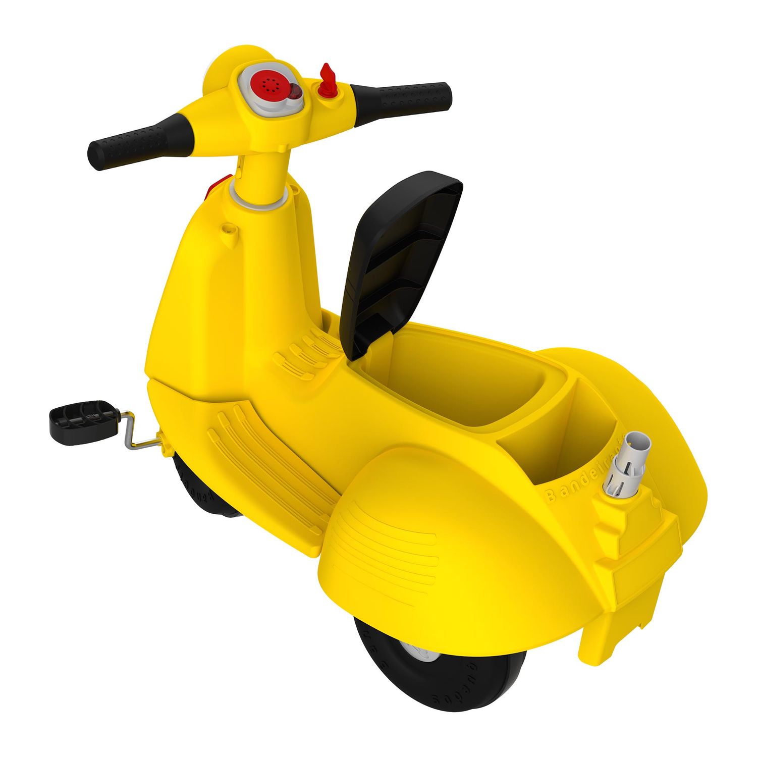 Triciclo Banderetta com Capota Passeio Amarelo - Bandeirante - Imagem 3