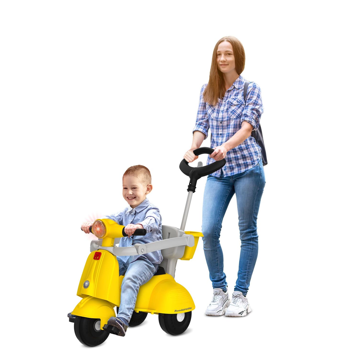 Triciclo Banderetta com Capota Passeio Amarelo - Bandeirante - Imagem 8