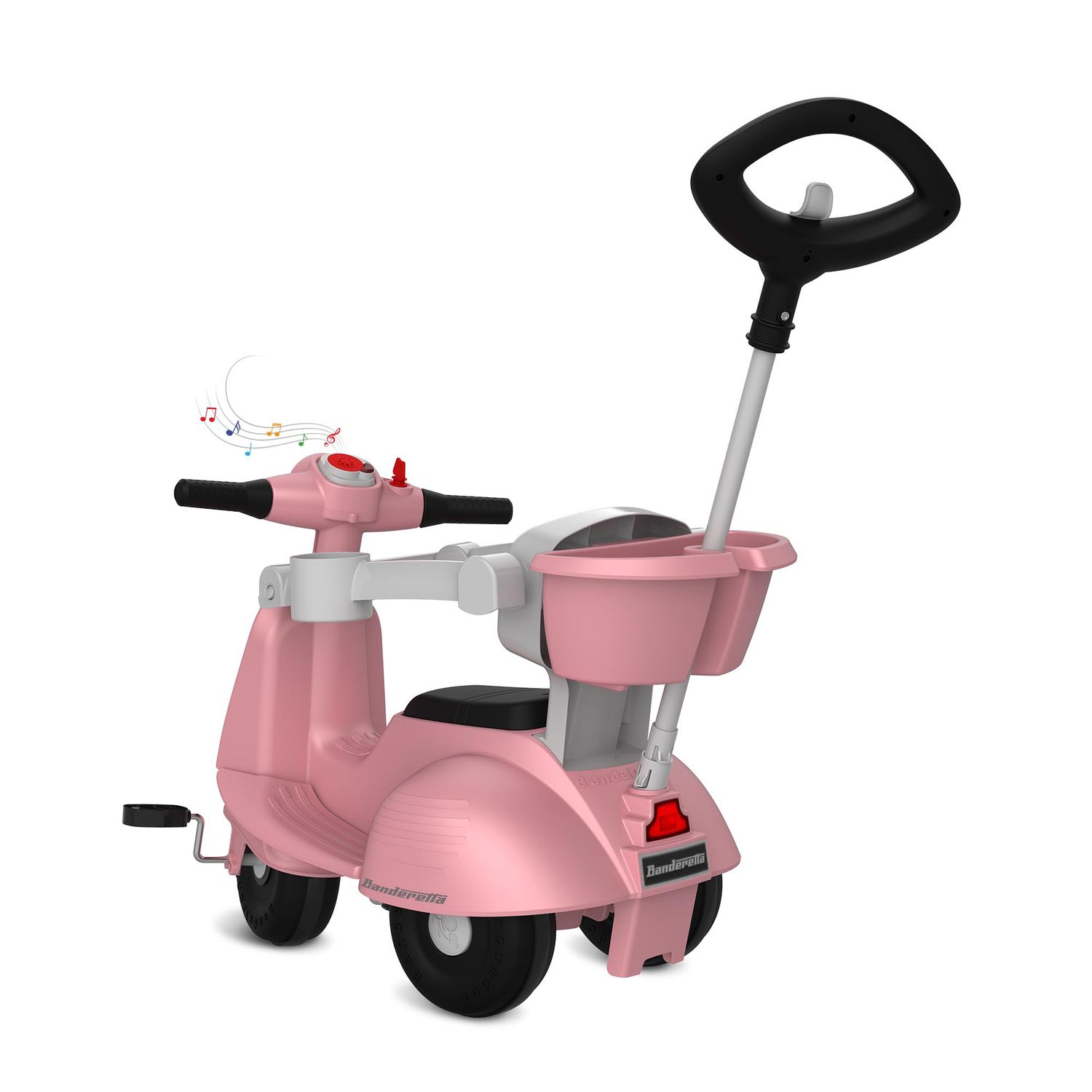 Triciclo Banderetta Passeio Pedal Rosa - Bandeirante - Imagem 4