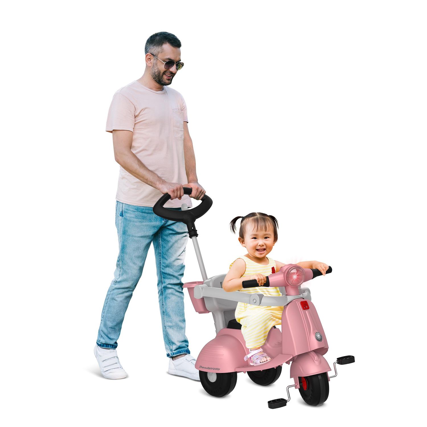 Triciclo Banderetta Passeio Pedal Rosa - Bandeirante - Imagem 7