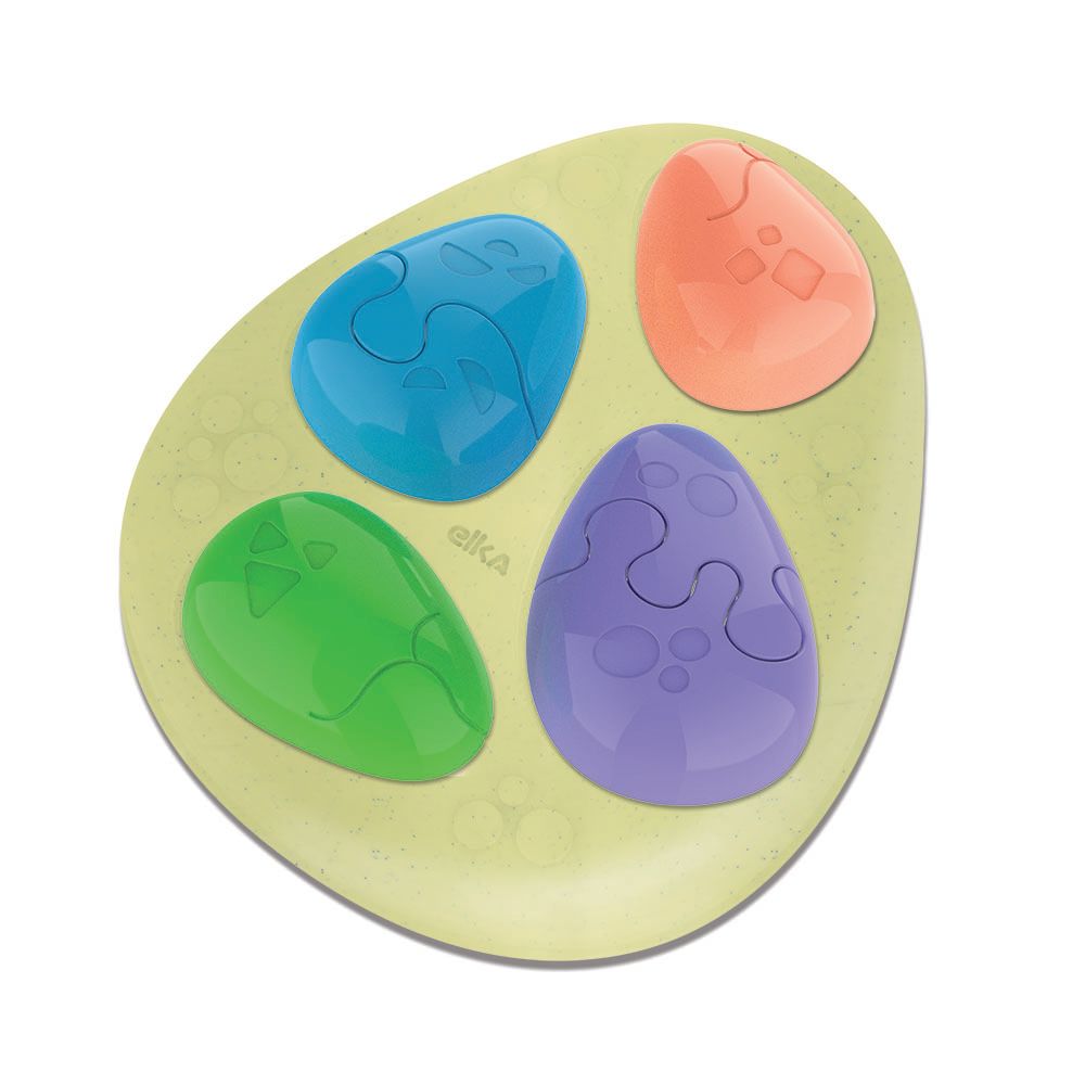 Puzzle Encaixe Dino - Elka - Imagem 2