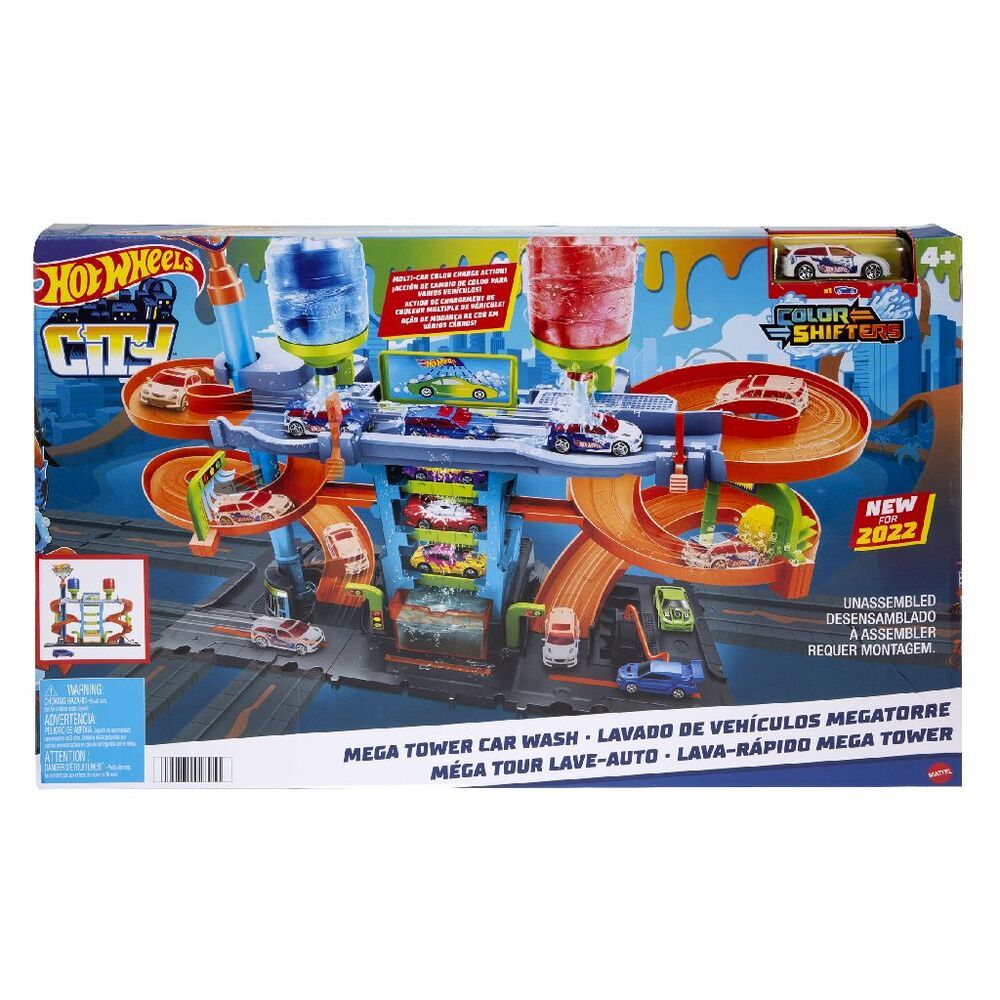 Hot Wheels City Mega Tower Car Wash - Mattel - Imagem 8