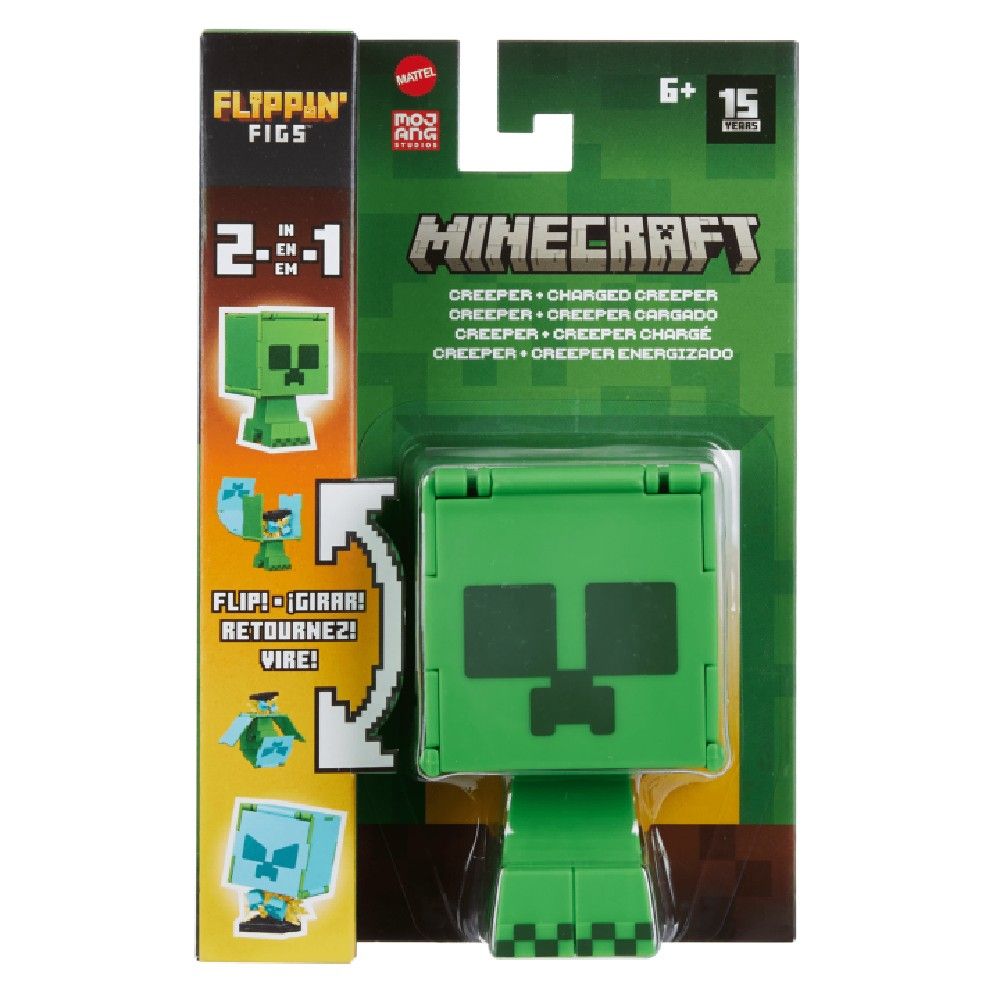 Minecraft Flippin Creeper e Creeper Carregado - Mattel - Imagem 4