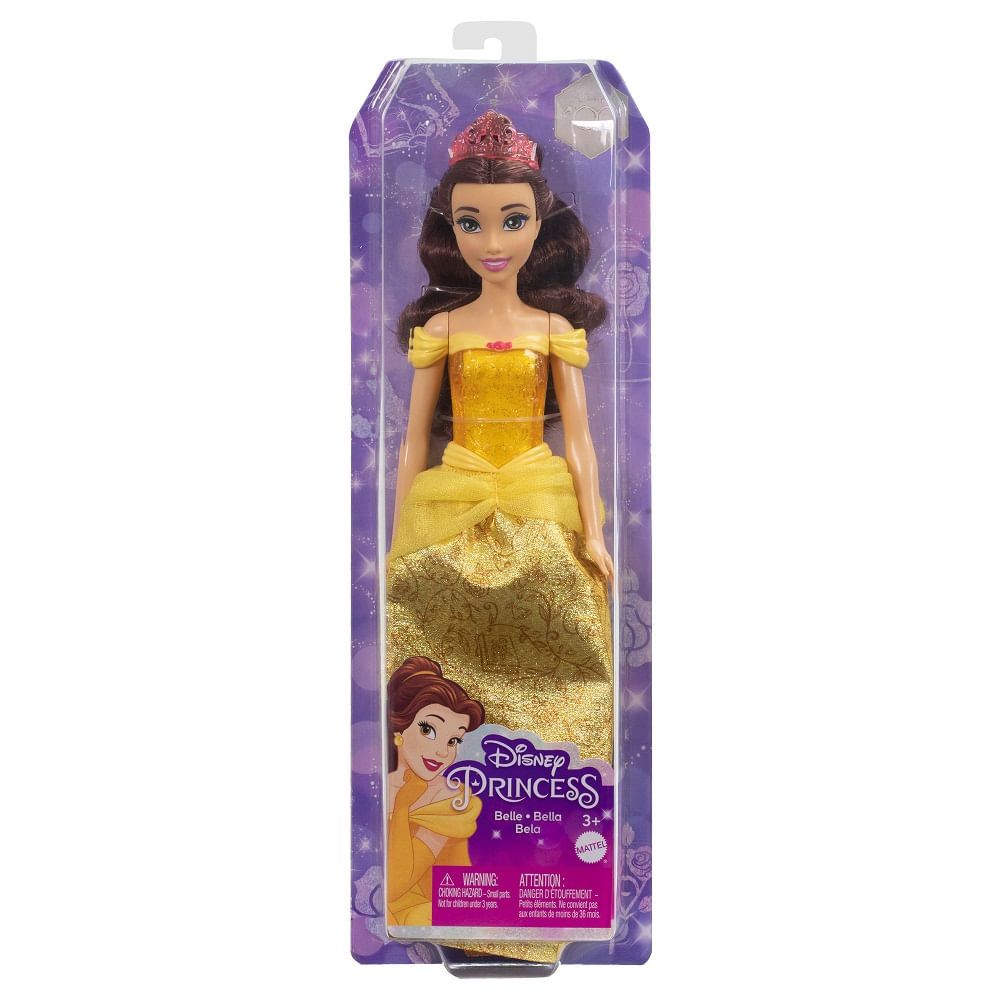 Disney Princesa Boneca Bela Saia Cintilante - Mattel - Imagem 3