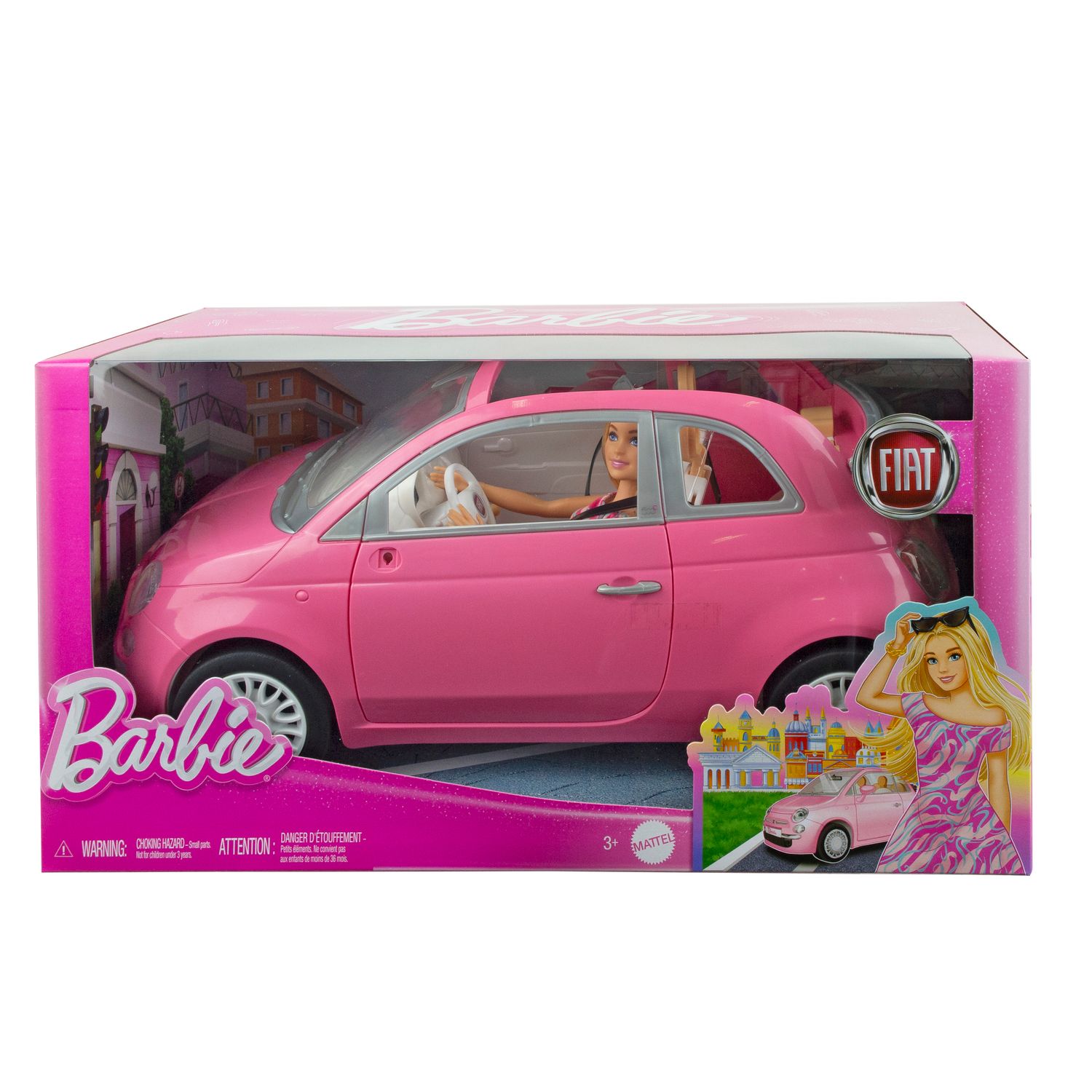 Barbie Veículo Para Boneca Fiat Rosa - Mattel - Imagem 6