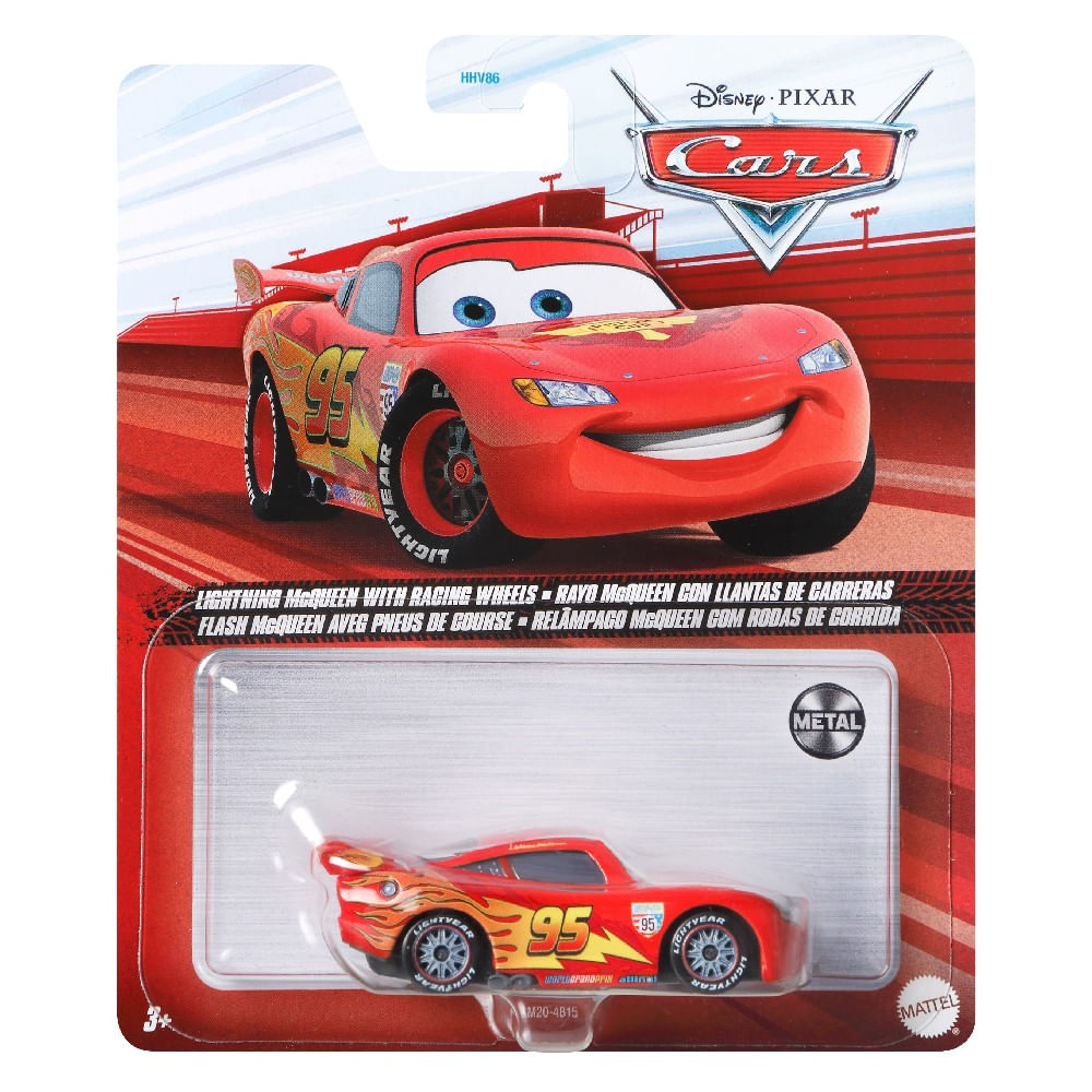 Disney Pixar Carros McQueen Rodas de Corrida - Mattel - Imagem 4