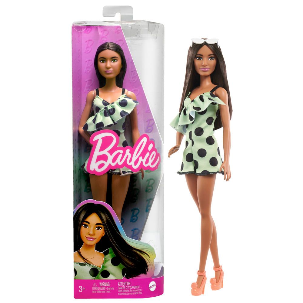 Barbie Fashionista Conjunto Verde com Pontos - Mattel - Imagem 2