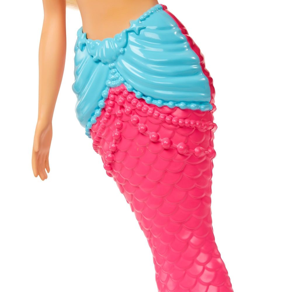 Barbie Sereia Loira com Cauda Rosa - Mattel - Imagem 3