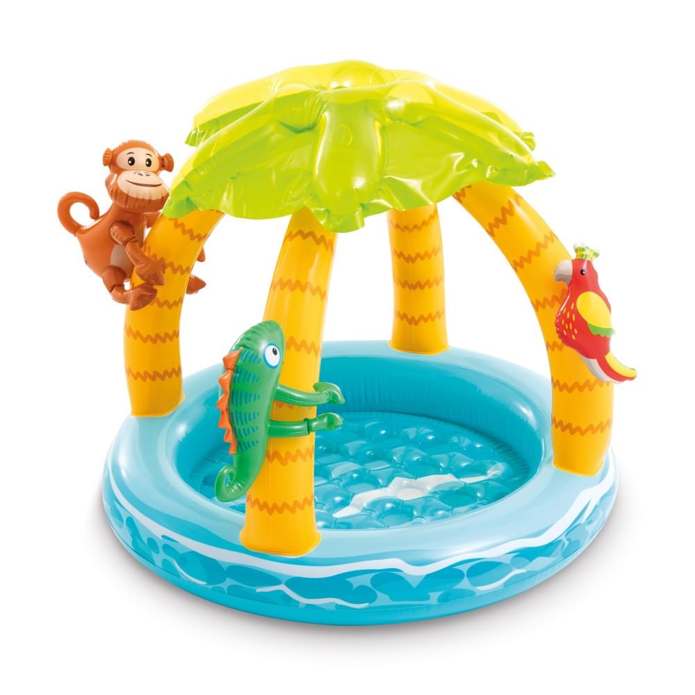 Piscina Inflável Ilha Tropical com Cobertura 45L - Intex