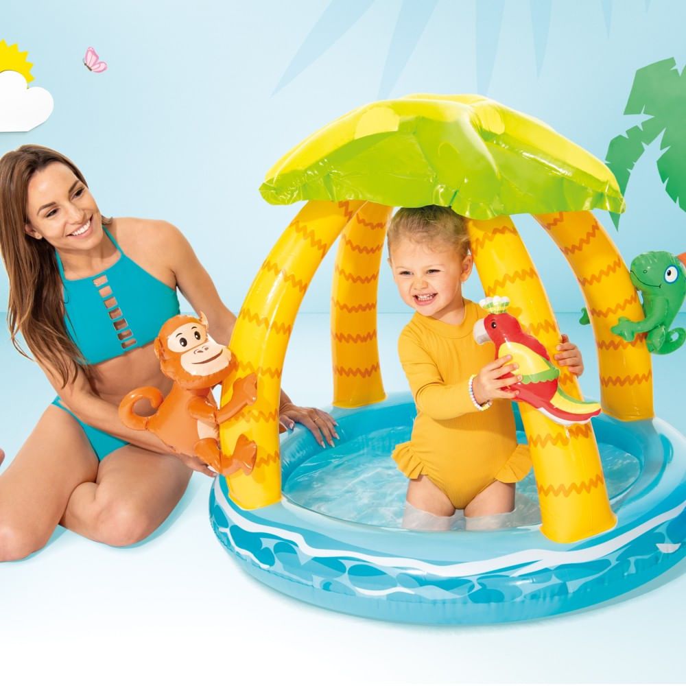 Piscina Inflável Ilha Tropical com Cobertura 45L - Intex - Imagem 2