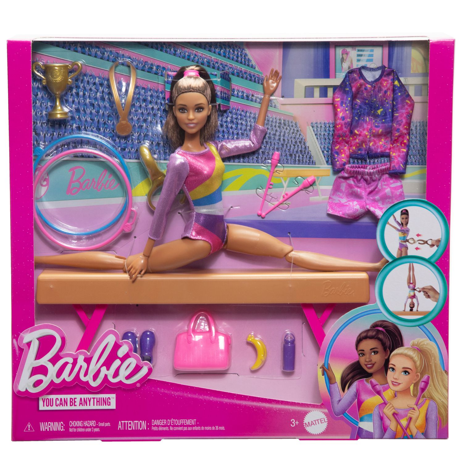Barbie I Can Be Ginasta Morena - Mattel - Imagem 3