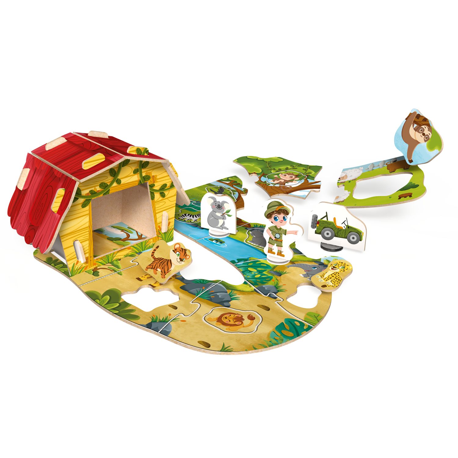 Quebra-Cabeça Caminhos do Safari - Brincadeira de Criança - Imagem 2