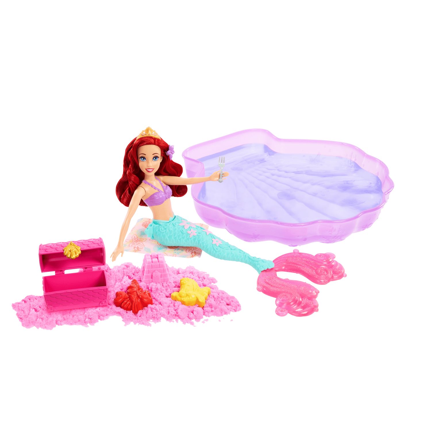 Disney Princesa Conjunto Ariel Aventuras na Piscina - Mattel - Imagem 2