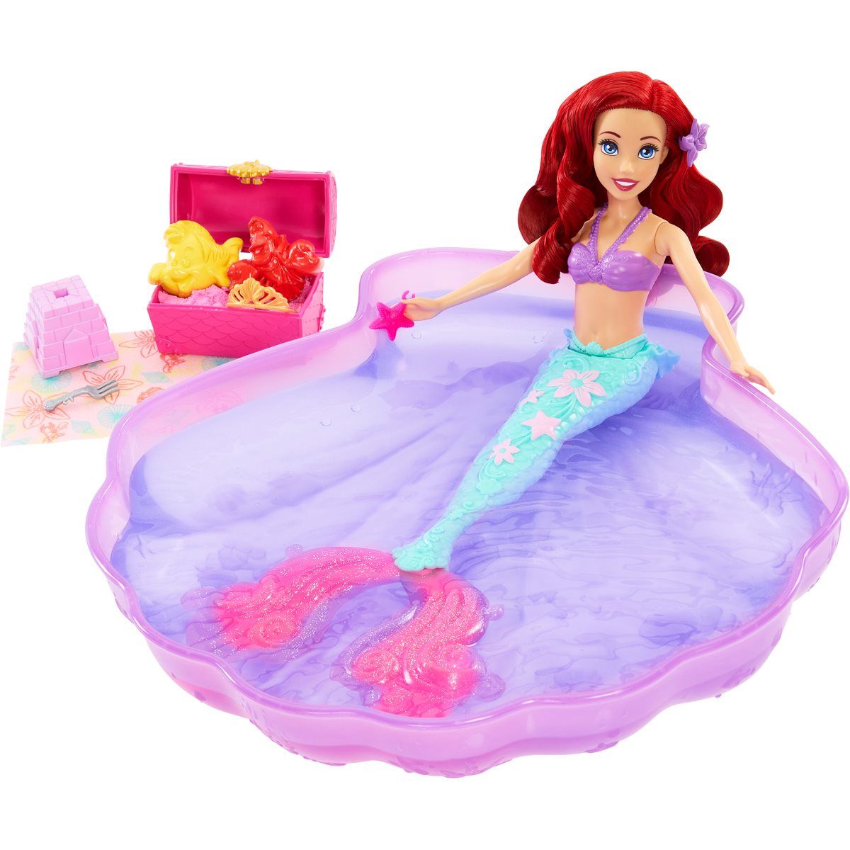 Disney Princesa Conjunto Ariel Aventuras na Piscina - Mattel - Imagem 3