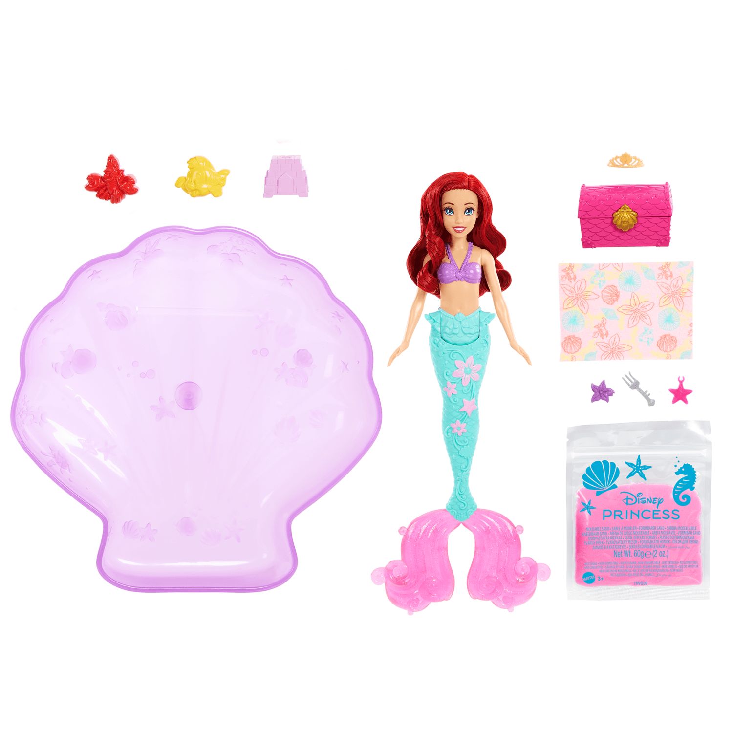 Disney Princesa Conjunto Ariel Aventuras na Piscina - Mattel - Imagem 4