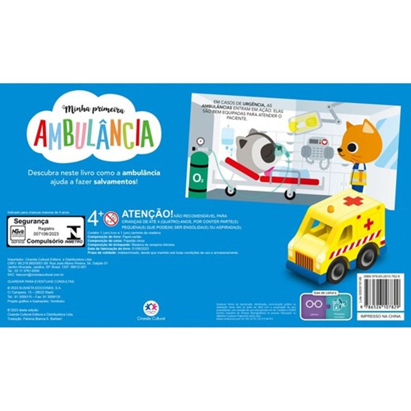 Livro Minha Primeira Ambulância - Ciranda Cultural - Imagem 2