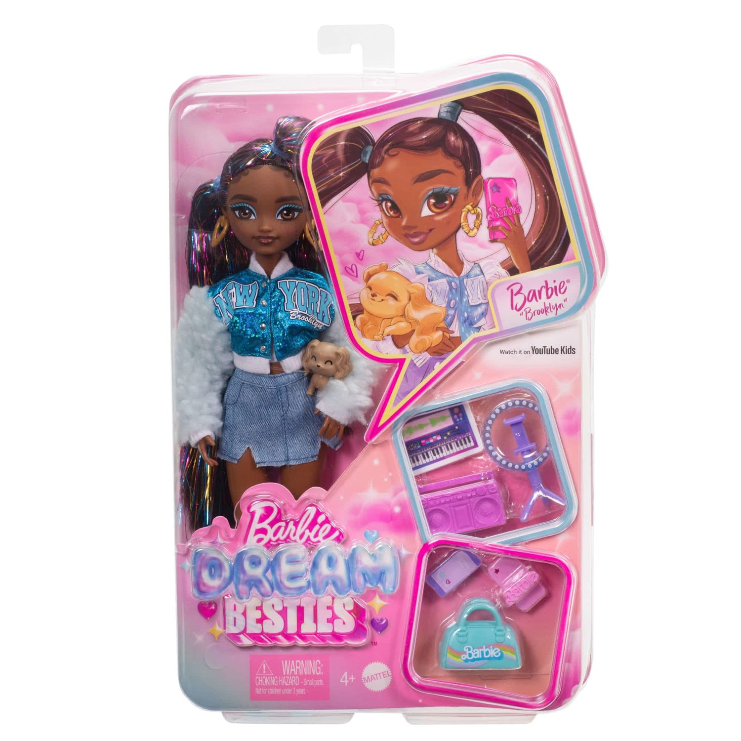 Barbie Dream Besties Boneca Brooklyn - Mattel - Imagem 6