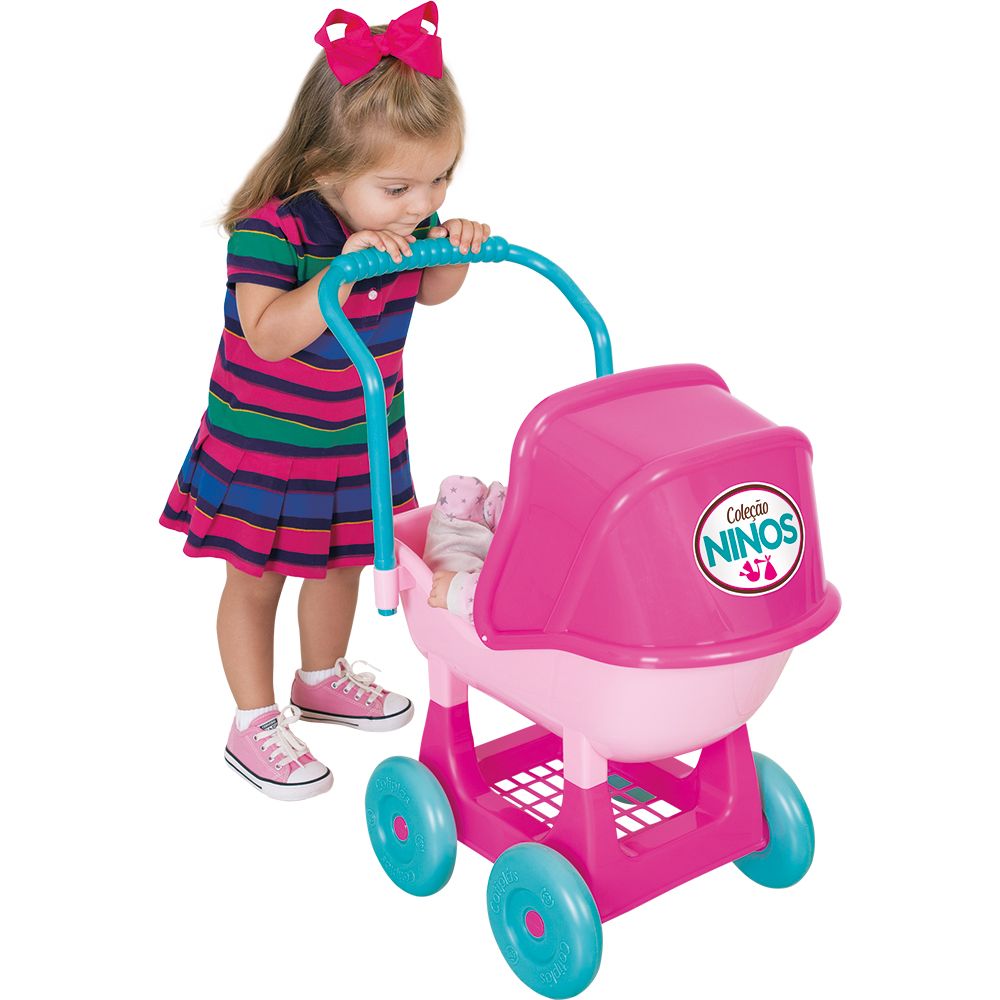 Carrinho de Bebê Coleção Ninos - Cotiplás - Imagem 2