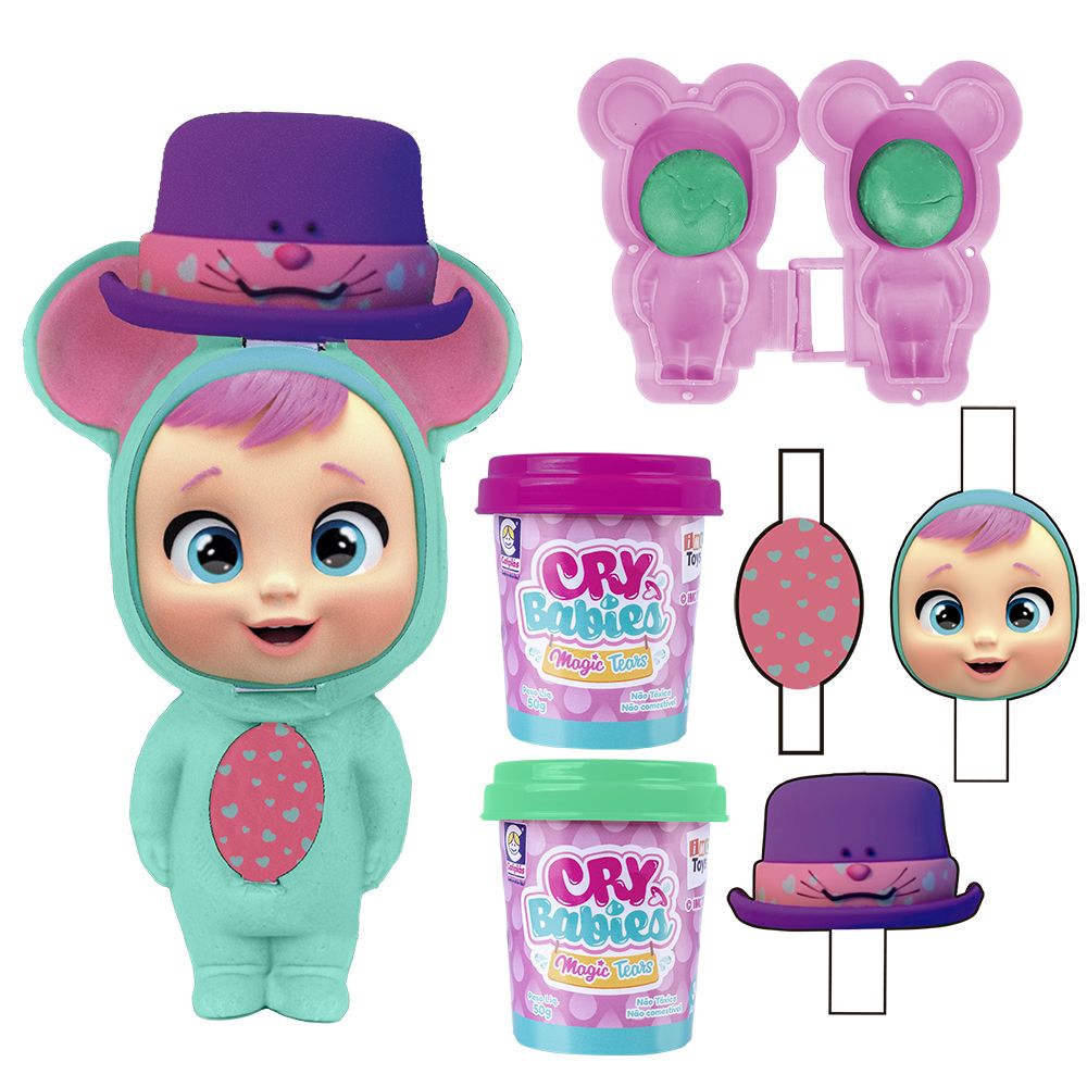 Kit Massinha Cry Babies Surpresa - Cotiplás - Imagem 4