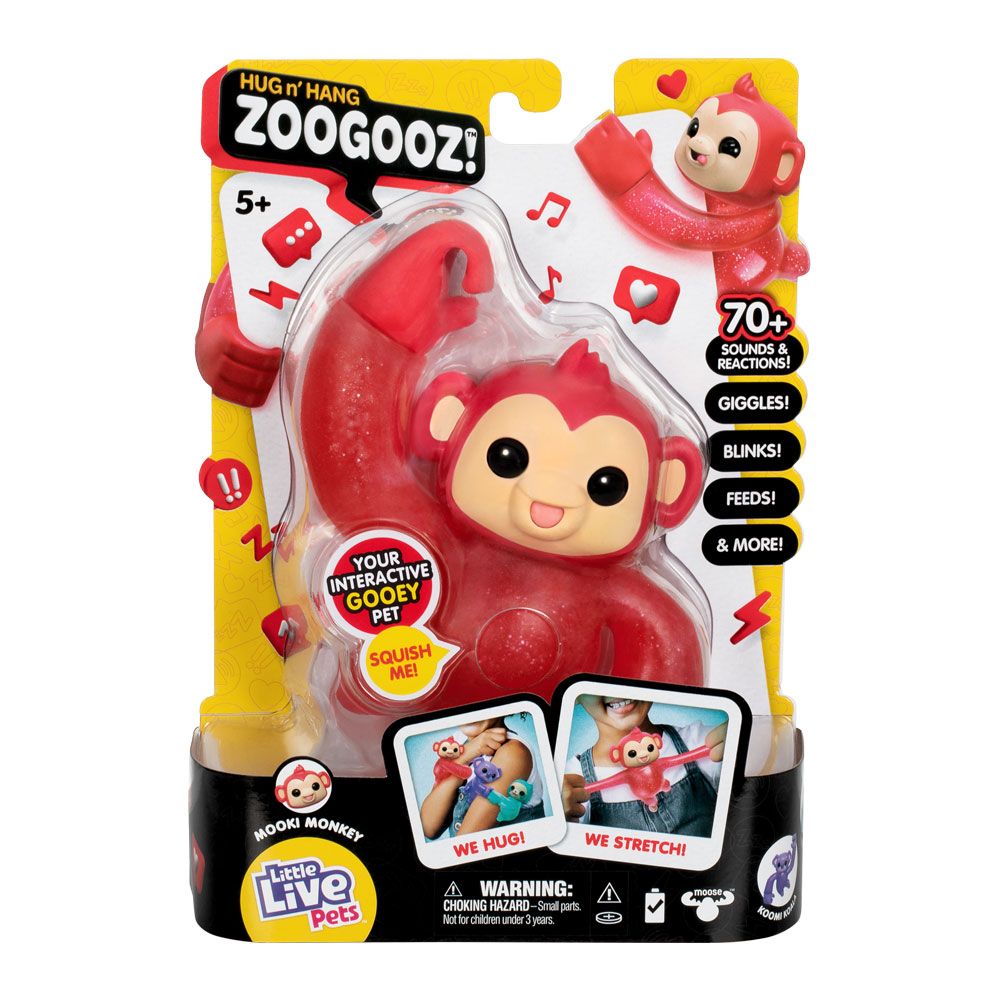 Little Live Pets Hug n' Hang Zoogooz Monkey - Fun Divirta-se - Imagem 4