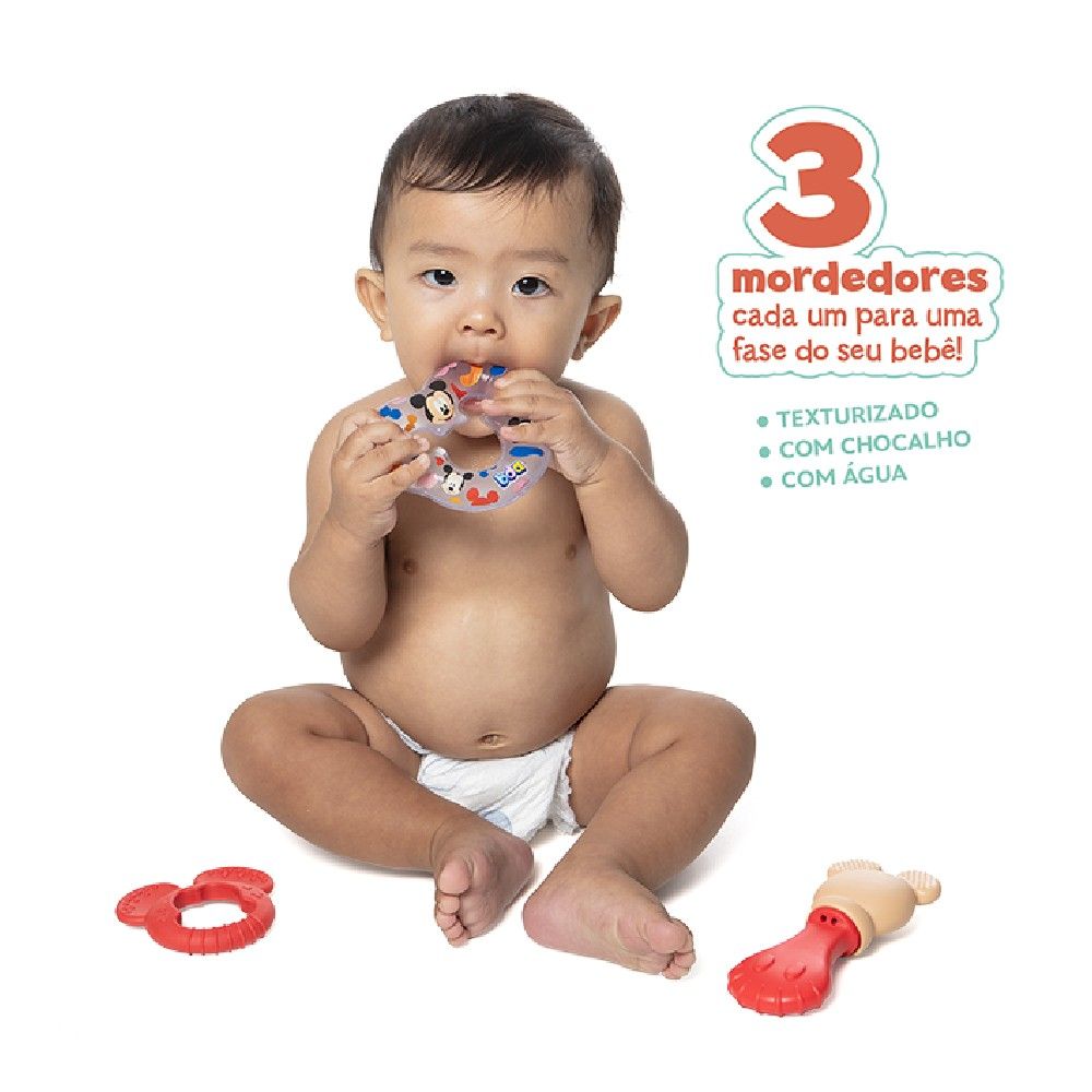 Meu Primeiro Kit Disney Baby 3 Mordedores - Toyster - Imagem 3