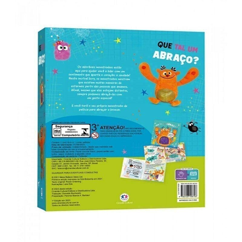Livro Que Tal Um Abraço? Com Pelúcia - Ciranda Cultural - Imagem 2