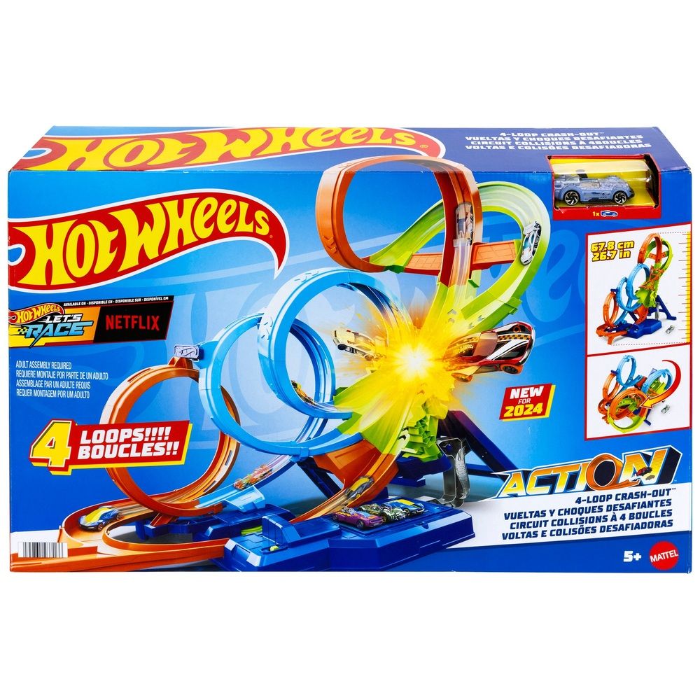 Hot Wheels Pista Voltas e Colisões Desafiadoras - Mattel - Imagem 5