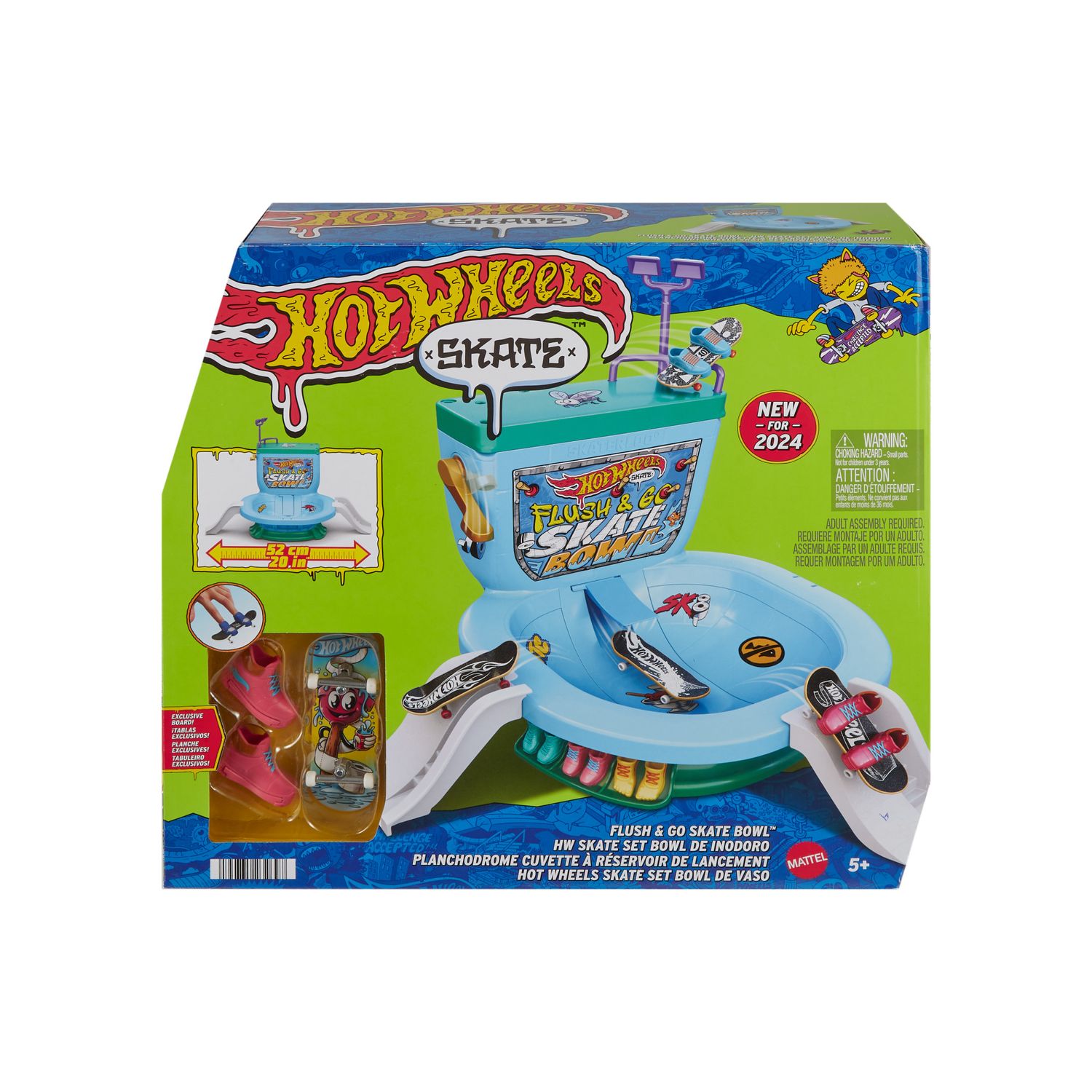 Hot Wheels Skate de Dedo Set Bowl de Vaso - Mattel - Imagem 4