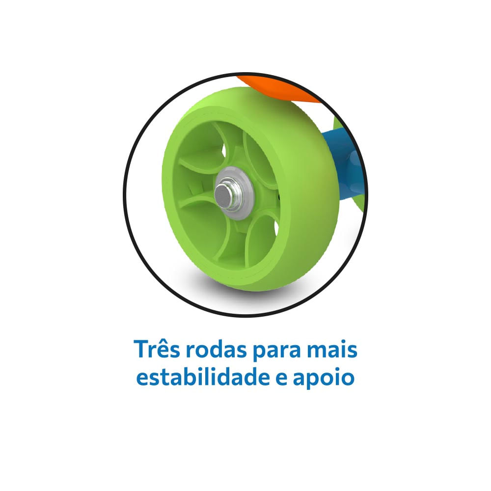 Meu Primeiro Patinete Laranja - Bandeirante - Imagem 4