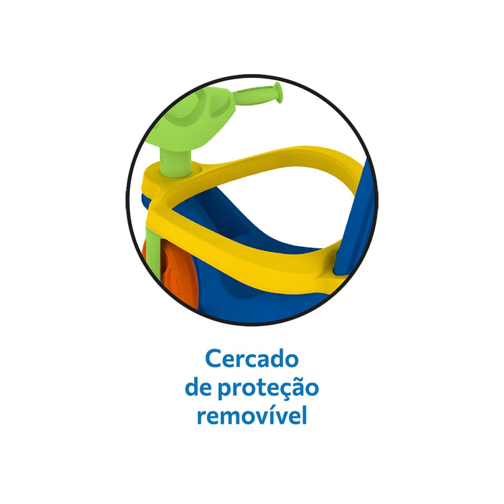 Motoca Passeio e Pedal Azul - Bandeirante - Imagem 5