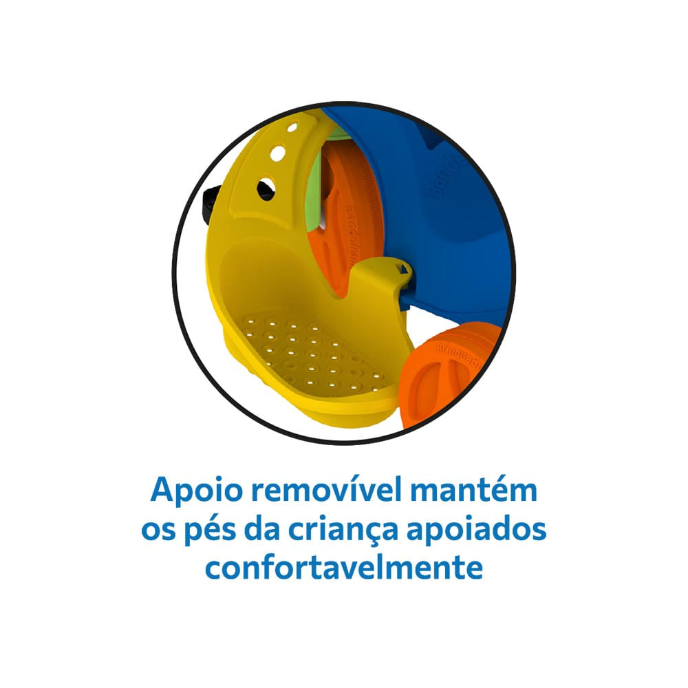 Motoca Passeio e Pedal Azul - Bandeirante - Imagem 8