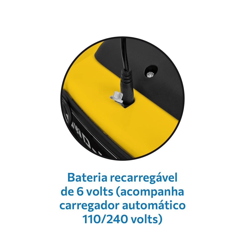 Quadriciclo Amarelo Elétrico 6V - Bandeirante - Imagem 6