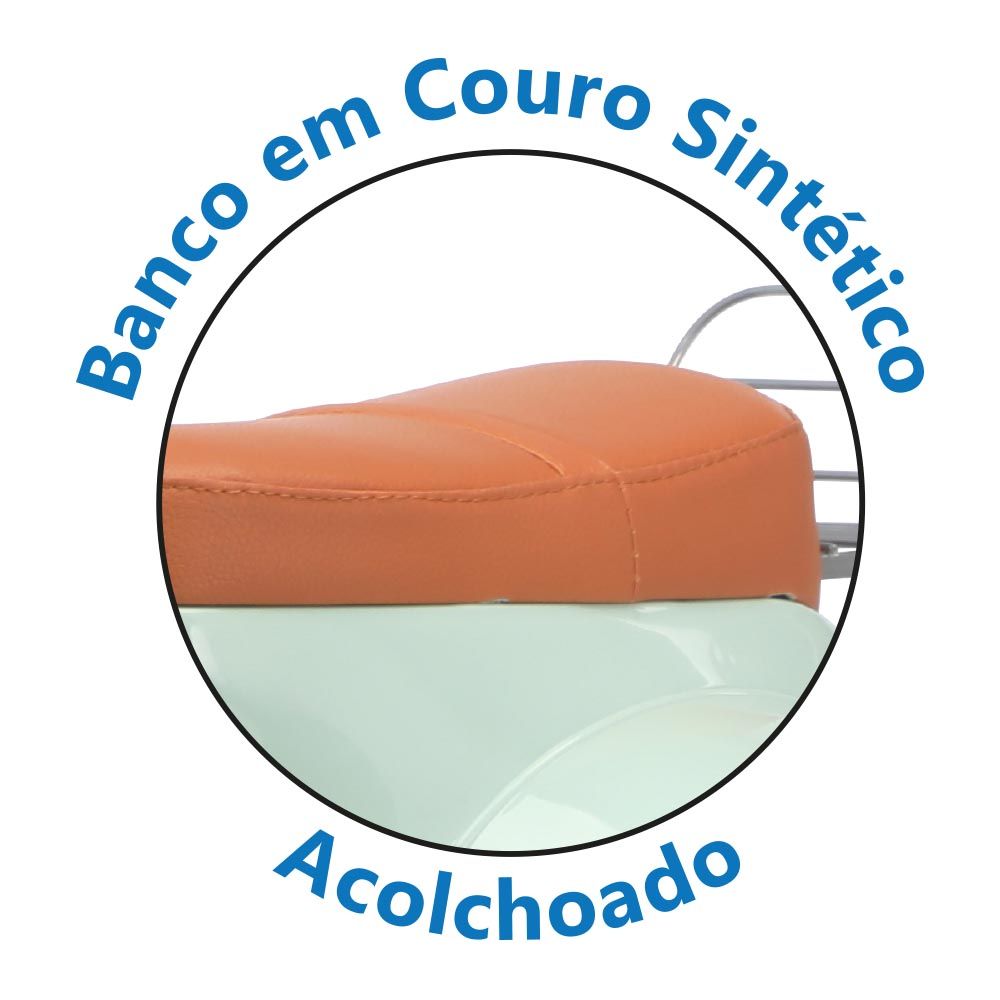 Scooter Elétrica com Banco Acolchoado Menta 6V - Bandeirante - Imagem 10