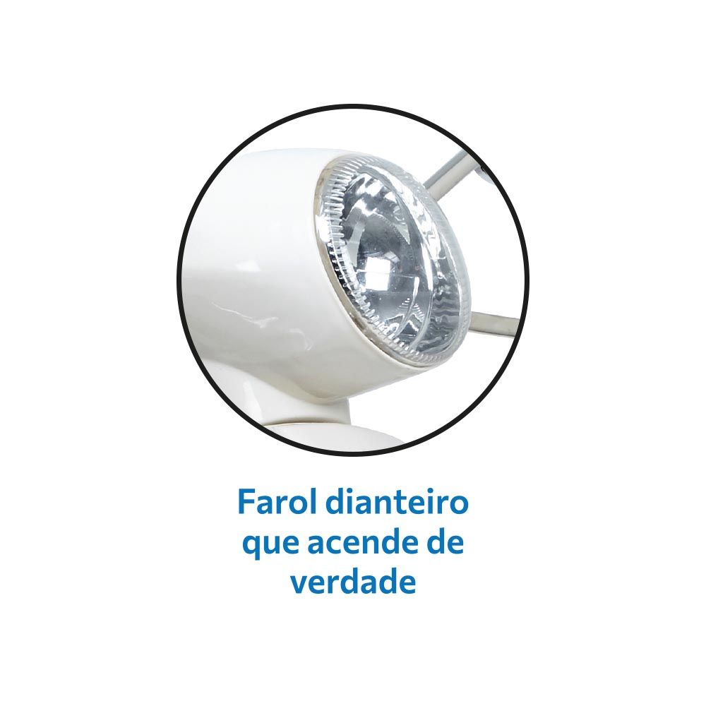 Vespa Branca Elétrica 12V - Bandeirante - Imagem 4