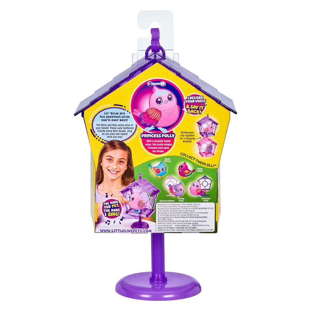 Little Live Pets Pássaro Rosa Na Casinha - Fun Divirta-se - Imagem 6