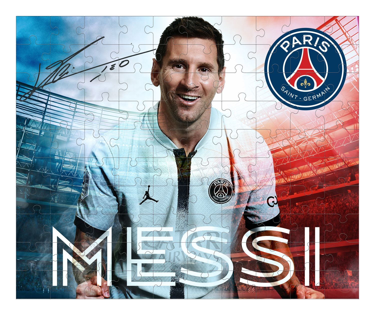 Quebra-Cabeça Colecionável PSG Messi 100 Peças - Mimo - Imagem 2