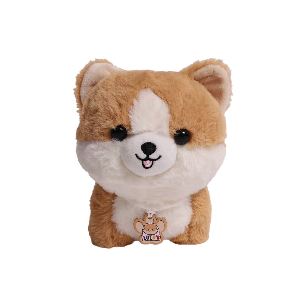 Pelúcia Lulu Caramelo e Branco - Fun Divirta-se