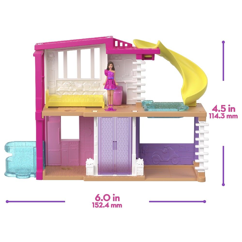 Barbie Mini Barbierland Casa dos Sonhos Roxo - Mattel - Imagem 2