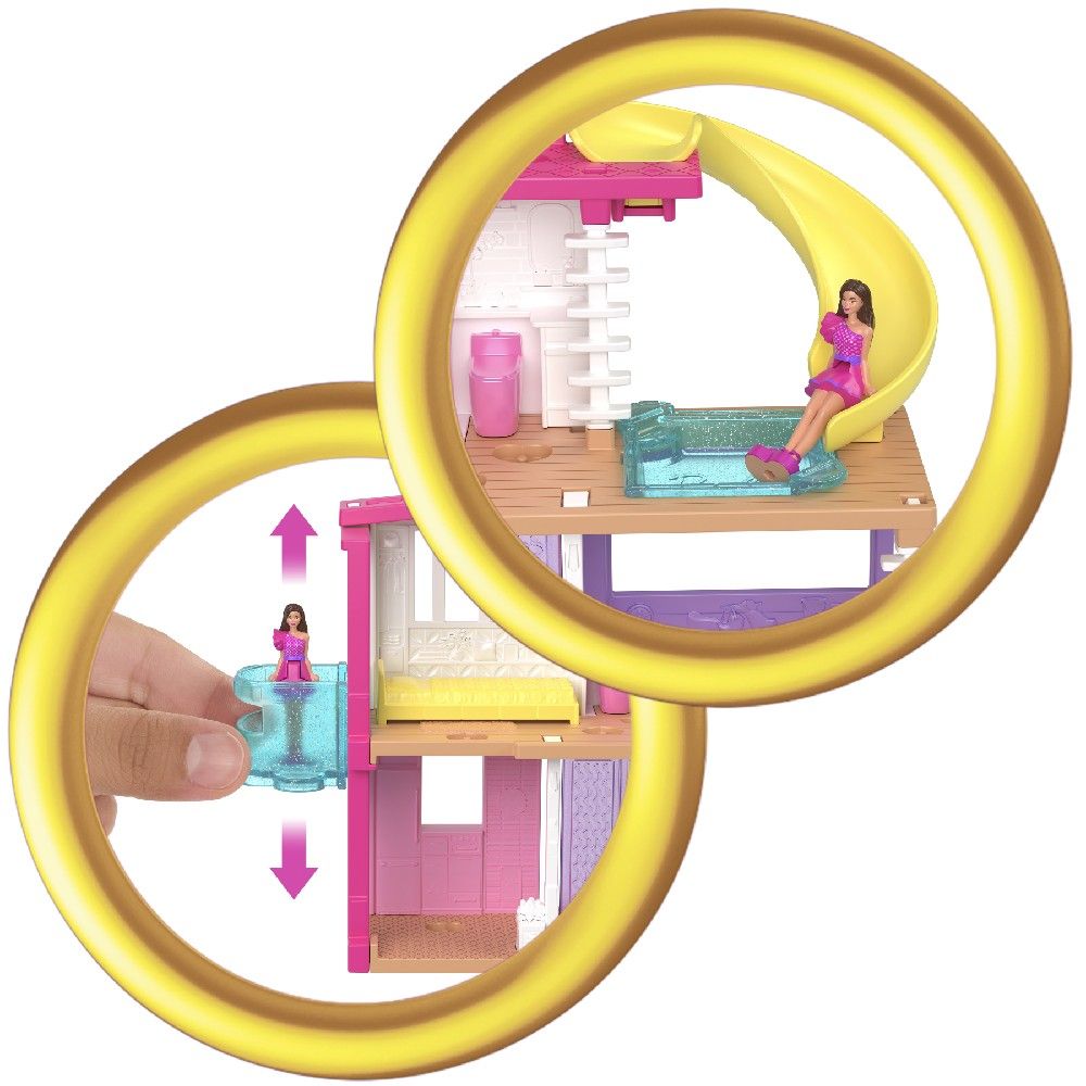 Barbie Mini Barbierland Casa dos Sonhos Roxo - Mattel - Imagem 3