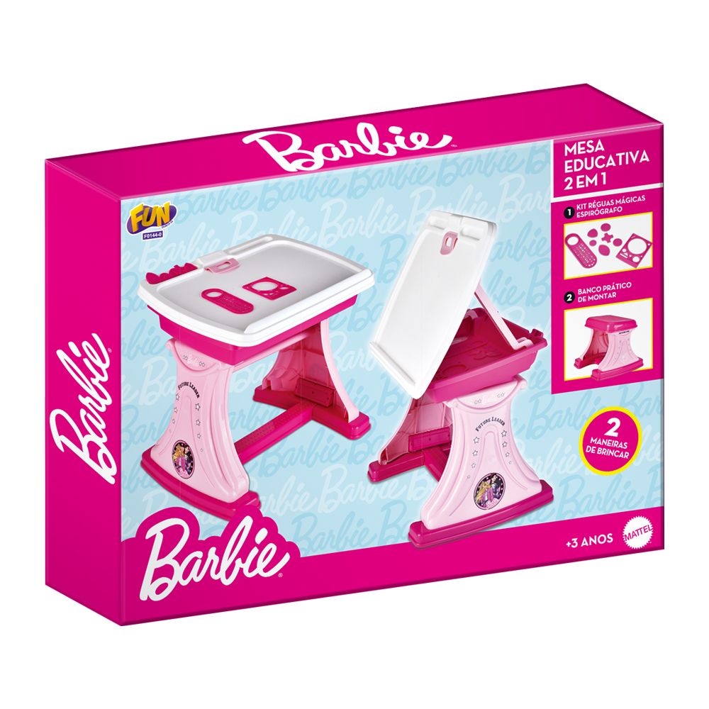 Barbie Mesa Educativa 2 em 1 - Fun Divirta-se - Imagem 5