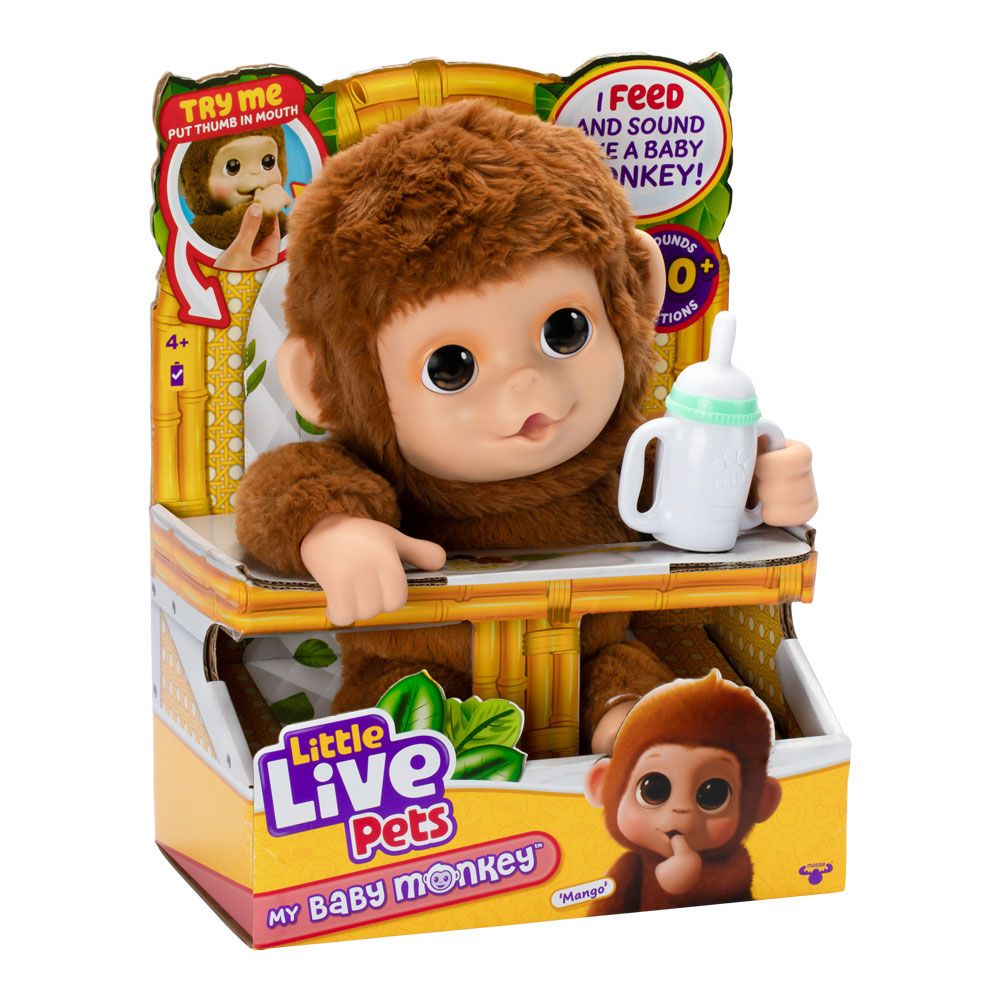 Little Live Pets Pelúcia My Baby Macaquinho - Fun Divirta-se - Imagem 8