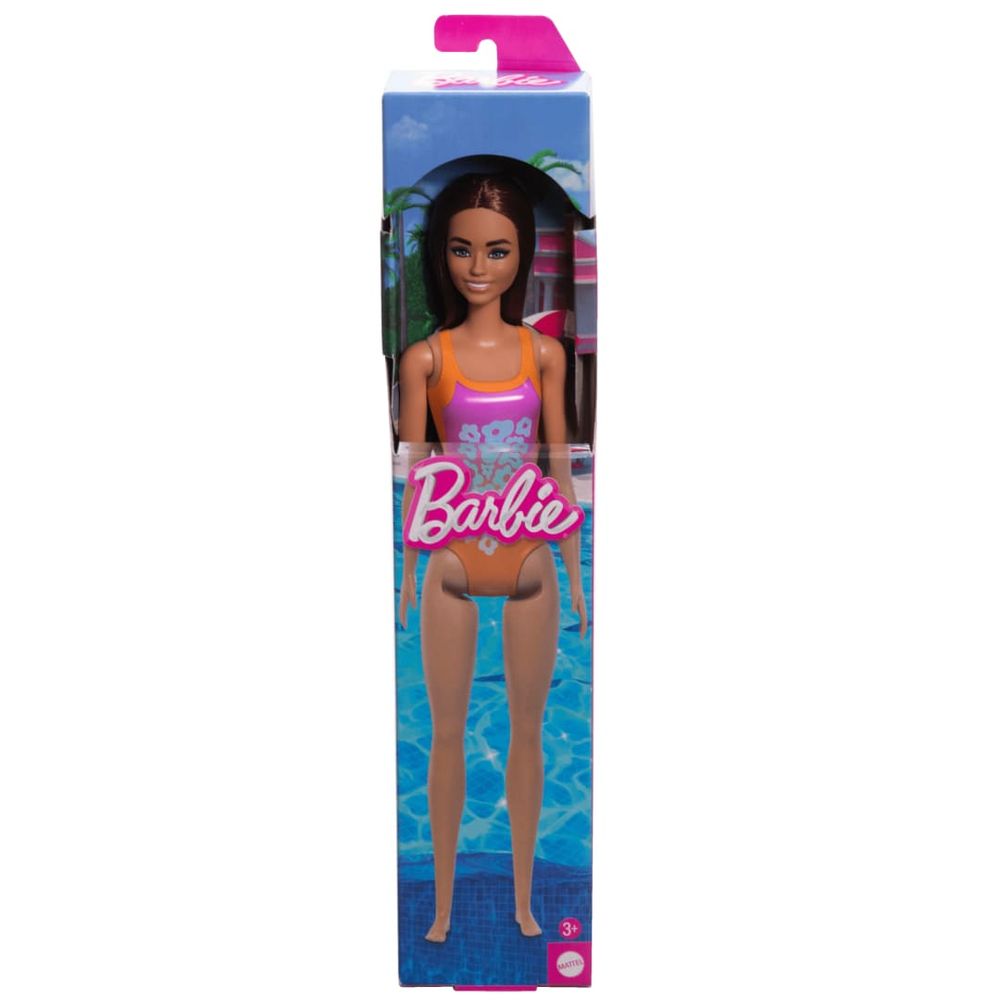 Barbie Praia Maiô Laranja - Mattel - Imagem 3