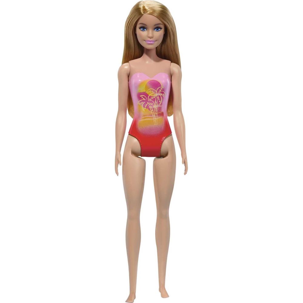 Barbie Praia com Maiô Rosa - Mattel