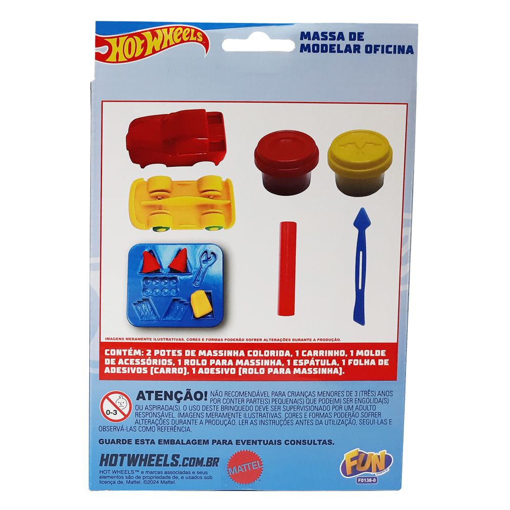 Hot Wheels Massinha Oficina Chave Inglesa - Fun Divirta-se - Imagem 3
