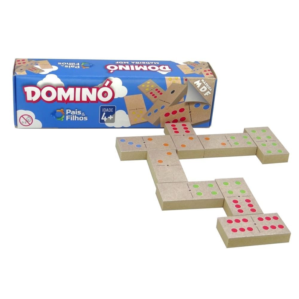 Jogo Dominó Madeira - Pais e Filhos - Imagem 3