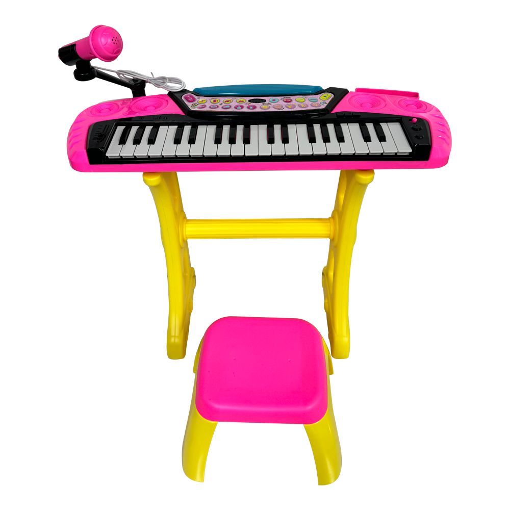 Barbie Teclado com Microfone e Banquinho - Fun Divirta-se - Imagem 2